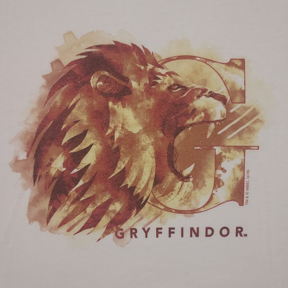 Bella Canvas, Gryffindor slim fit, size small white t shirt